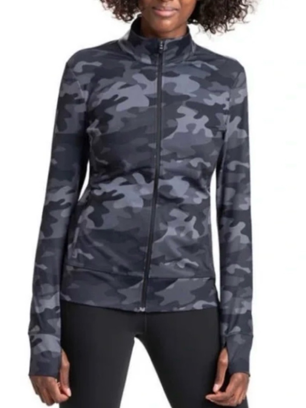 Lole Fitted Athletic Jacket | S | Black Camo